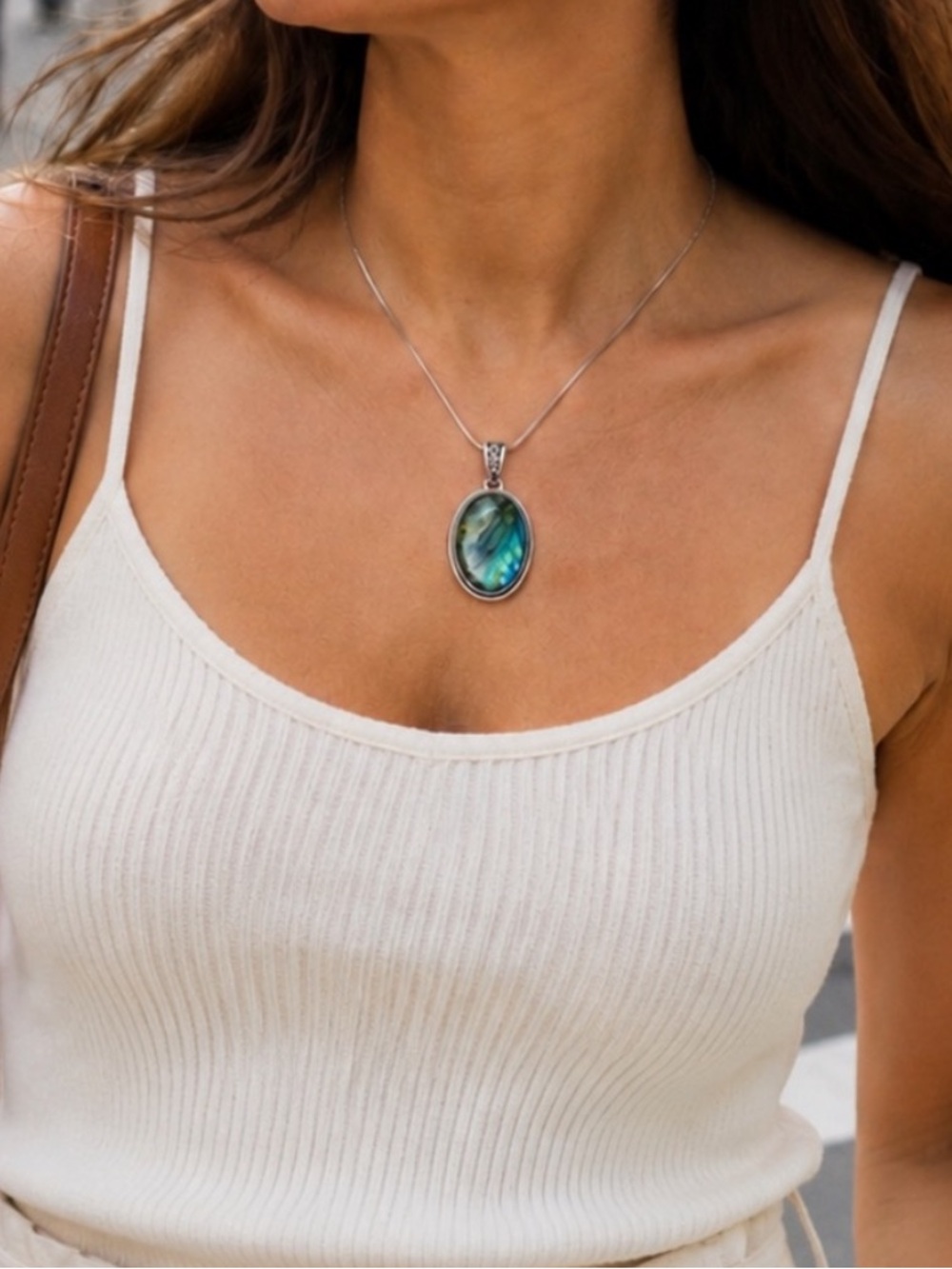 Labradorite Silver Necklace